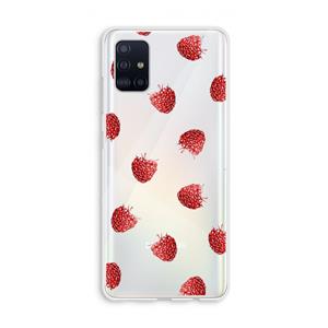 CaseCompany Framboosjes: Galaxy A51 4G Transparant Hoesje