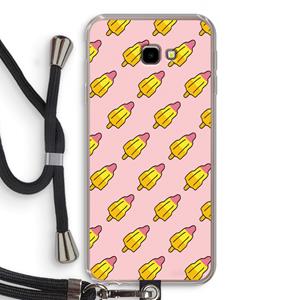 CaseCompany Waterijsjes: Samsung Galaxy J4 Plus Transparant Hoesje met koord