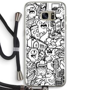 CaseCompany Vexx City #2: Samsung Galaxy S7 Edge Transparant Hoesje met koord