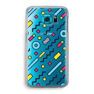 CaseCompany 8-bit N°8: Samsung Galaxy S6 Transparant Hoesje