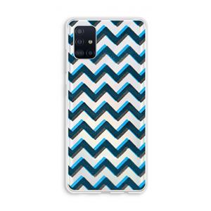CaseCompany Onderbroken lijn: Galaxy A51 4G Transparant Hoesje