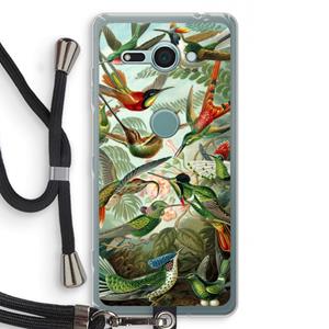 CaseCompany Haeckel Trochilidae: Sony Xperia XZ2 Compact Transparant Hoesje met koord
