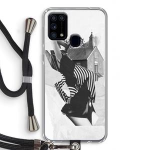 CaseCompany House: Samsung Galaxy M31 Transparant Hoesje met koord