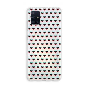 CaseCompany Hartjes: Galaxy A51 4G Transparant Hoesje
