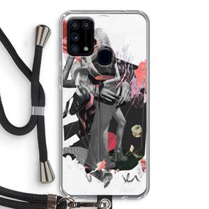 CaseCompany Dissimulation du réel: Samsung Galaxy M31 Transparant Hoesje met koord