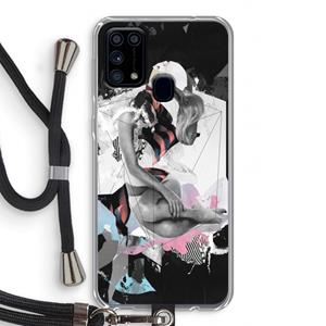 CaseCompany Camouflage de sommeil: Samsung Galaxy M31 Transparant Hoesje met koord