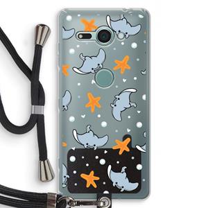 CaseCompany Manta: Sony Xperia XZ2 Compact Transparant Hoesje met koord