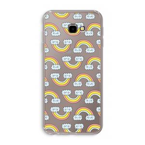 CaseCompany Regenboog: Samsung Galaxy J4 Plus Transparant Hoesje