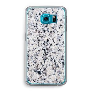 CaseCompany Gespikkelde marmer: Samsung Galaxy S6 Transparant Hoesje