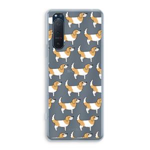 CaseCompany Doggy: Sony Xperia 5 II Transparant Hoesje