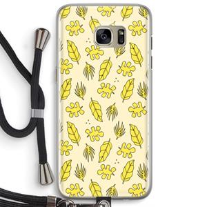 CaseCompany Herfst: Samsung Galaxy S7 Edge Transparant Hoesje met koord