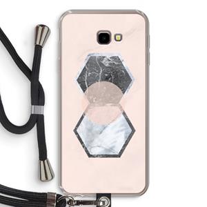 CaseCompany Creatieve toets: Samsung Galaxy J4 Plus Transparant Hoesje met koord