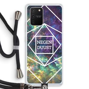 CaseCompany Negenduust ruimte: Samsung Galaxy S10 Lite Transparant Hoesje met koord