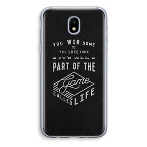 CaseCompany Life: Samsung Galaxy J5 (2017) Transparant Hoesje