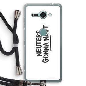 CaseCompany Neuters: Sony Xperia XZ2 Compact Transparant Hoesje met koord