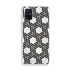 CaseCompany Geometrisch patroon: Galaxy A51 4G Transparant Hoesje