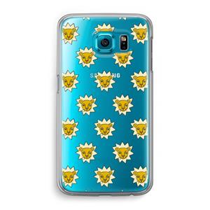CaseCompany Leeuwenkoppen: Samsung Galaxy S6 Transparant Hoesje