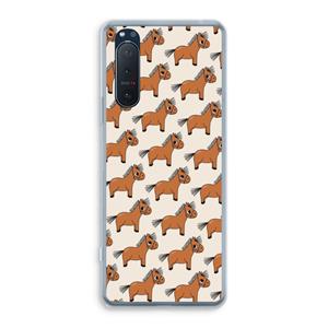 CaseCompany Pony: Sony Xperia 5 II Transparant Hoesje