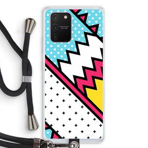 CaseCompany Pop Art #2: Samsung Galaxy S10 Lite Transparant Hoesje met koord