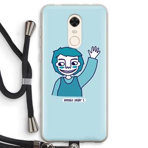 CaseCompany Zwaai: Xiaomi Redmi 5 Transparant Hoesje met koord
