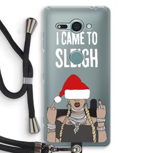 CaseCompany Came To Sleigh: Sony Xperia XZ2 Compact Transparant Hoesje met koord