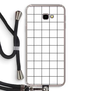 CaseCompany Rooster: Samsung Galaxy J4 Plus Transparant Hoesje met koord