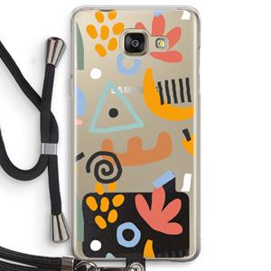 CaseCompany Abstract: Samsung Galaxy A5 (2016) Transparant Hoesje met koord