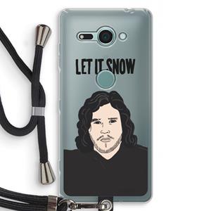 CaseCompany Let It Snow: Sony Xperia XZ2 Compact Transparant Hoesje met koord