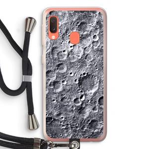 CaseCompany Maanlandschap: Samsung Galaxy A20e Transparant Hoesje met koord