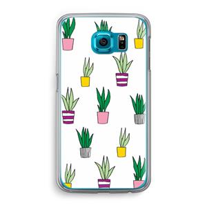 CaseCompany Sanseveria: Samsung Galaxy S6 Transparant Hoesje