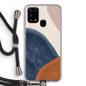CaseCompany Geo #1: Samsung Galaxy M31 Transparant Hoesje met koord