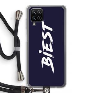 CaseCompany Biest: Samsung Galaxy A12 Transparant Hoesje met koord
