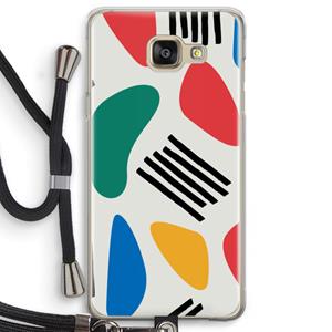CaseCompany Illustratieve pop 1: Samsung Galaxy A5 (2016) Transparant Hoesje met koord