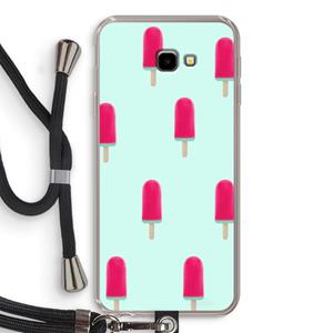 CaseCompany Waterijsje: Samsung Galaxy J4 Plus Transparant Hoesje met koord