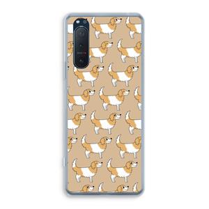 CaseCompany Doggy: Sony Xperia 5 II Transparant Hoesje