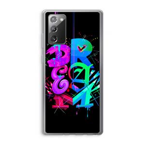 CaseCompany Dream: Samsung Galaxy Note 20 / Note 20 5G Transparant Hoesje