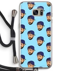 CaseCompany Drake Away: Samsung Galaxy S7 Edge Transparant Hoesje met koord