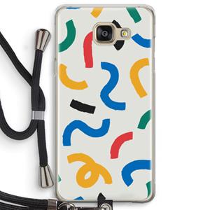CaseCompany Illustratieve pop 2: Samsung Galaxy A5 (2016) Transparant Hoesje met koord