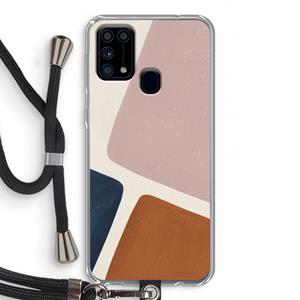 CaseCompany Geo #2: Samsung Galaxy M31 Transparant Hoesje met koord
