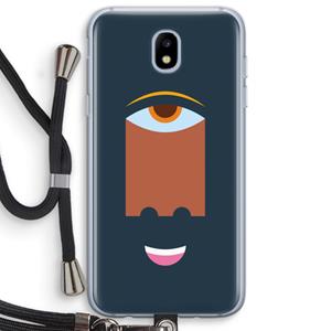 CaseCompany Mono M: Samsung Galaxy J5 (2017) Transparant Hoesje met koord