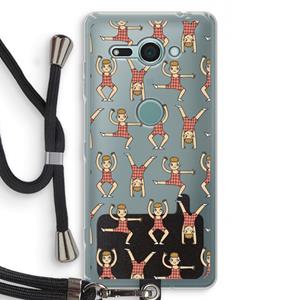 CaseCompany Gymboys: Sony Xperia XZ2 Compact Transparant Hoesje met koord