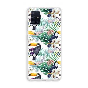 CaseCompany Tukans: Galaxy A51 4G Transparant Hoesje