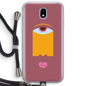 CaseCompany Mono V: Samsung Galaxy J5 (2017) Transparant Hoesje met koord