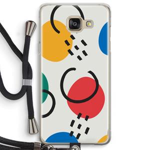 CaseCompany Illustratieve pop 3: Samsung Galaxy A5 (2016) Transparant Hoesje met koord