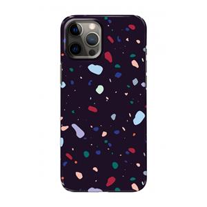 CaseCompany Dark Rounded Terrazzo: Volledig geprint iPhone 12 Pro Hoesje