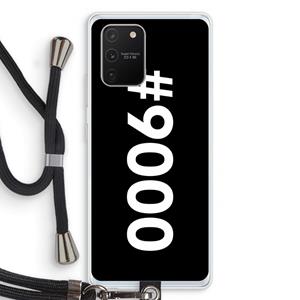 CaseCompany 9000: Samsung Galaxy S10 Lite Transparant Hoesje met koord