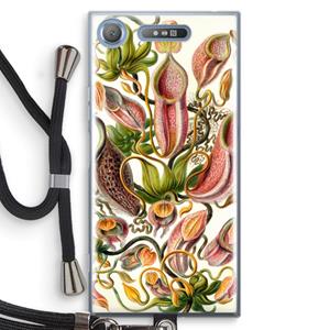 CaseCompany Haeckel Nepenthaceae: Sony Xperia XZ1 Transparant Hoesje met koord