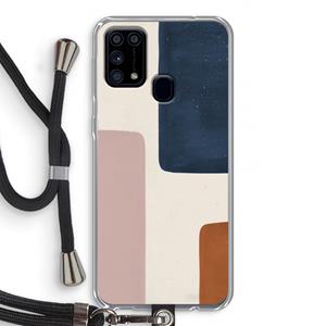 CaseCompany Geo #5: Samsung Galaxy M31 Transparant Hoesje met koord