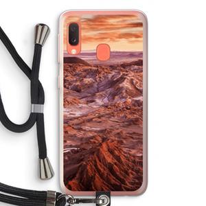 CaseCompany Mars: Samsung Galaxy A20e Transparant Hoesje met koord