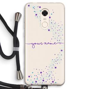 CaseCompany Sterren: Xiaomi Redmi 5 Transparant Hoesje met koord